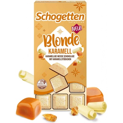 Schogetten Blonde Karamel jemná mliečna a biela čokoláda 100 g