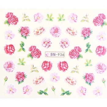 Vodonálepky s motívmi kvetov BN 936