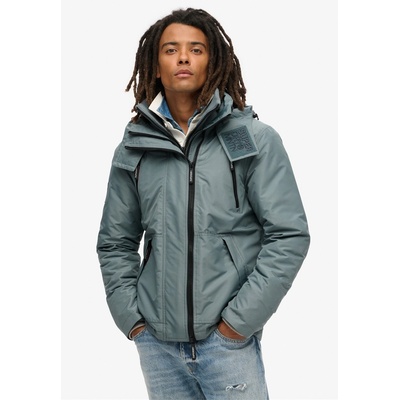 Superdry Men's Windcheater Long Sleeve Rain Anorak - Stormy Blue