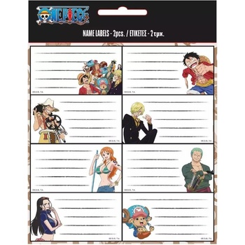 ONE PIECE Ученически етикети One Piece - 16 броя (775-25046)