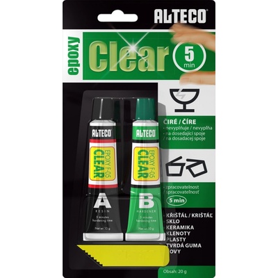 ALTECO Epoxy Clear 5 min dvousložkové epoxidové lepidlo 20g