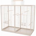 INTER-ZOO Pet Products Клетка за птици Verra 125, 5 x 61 x 109/127 cm БЕЖОВА