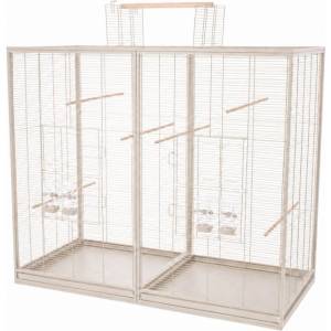 INTER-ZOO Pet Products Клетка за птици Verra 125, 5 x 61 x 109/127 cm БЕЖОВА