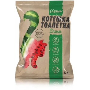 STEFO Watermelon - екологична котешка тоалетна от соя 18 литра - аромат диня STE60553