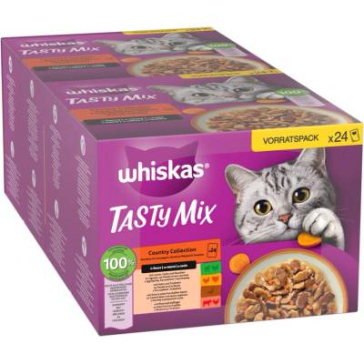 WHISKAS TASTY MIX Multipack Country Collection v omáčce 144 x 85 g