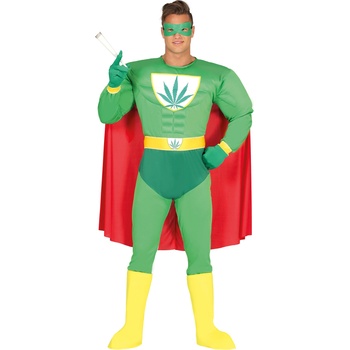 Fiestas Guirca Мъжки костюм - Супер герой Марихуана Размер - Възрастни: S
