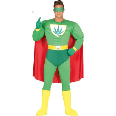 Fiestas Guirca Мъжки костюм - Супер герой Марихуана Размер - Възрастни: S