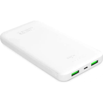 PURO Преносима батерия Powerbank Puro White 10000mAh 12W 2xUSB-A + USB-C - бял (PWFCBB100P2WHI)