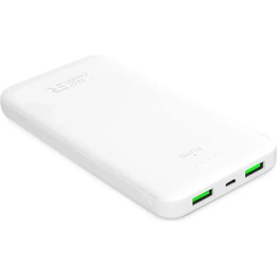 PURO Преносима батерия Powerbank Puro White 10000mAh 12W 2xUSB-A + USB-C - бял (PWFCBB100P2WHI)