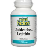 Natural Factors Lecithin Unbleached/ Лецитин (неизбелен) 1200 mg х 180 софтгел капсули Natural Factors (2601 NF)