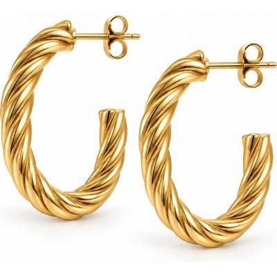 Olivie 10254 Oválne náušnice GOLD