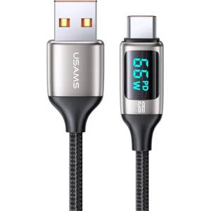USAMS Кабел за данни USAMS U78 USB - Type-C, 120cm, BLACK/DEE SJ544_F (SJ544USB02)
