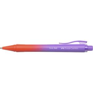 Faber-Castell Химикалка, 0, 34 мм, с бутон, червено-лилаво перо, FABER-CASTELL "Daily Ball Flow", синя (140682)