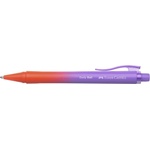 Faber-Castell Химикалка, 0, 34 мм, с бутон, червено-лилаво перо, FABER-CASTELL "Daily Ball Flow", синя (140682)