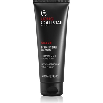 Collistar Uomo Face and Beard Cleansing Scrub почистващ пилинг за подготовка на кожата преди бръснене 100ml