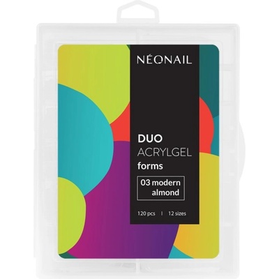 NeoNail Duo Acrylgel Forms šablóny na nechty typ 03 Modern Almond 120 ks