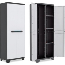 KIS LINEAR UTILITY skriňa 68x39x173cm sivá/čierna