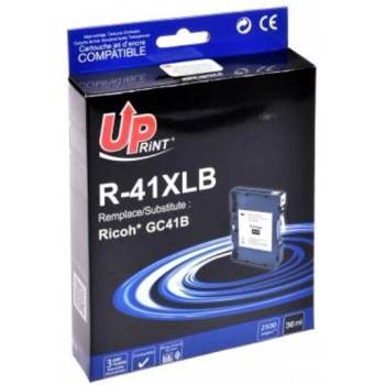 Compatible Мастило гел UPRINT GC41K, RICOH, 36ml, 2500 копия, 405761, Черен (LF-INK-RICOH-GC41K)