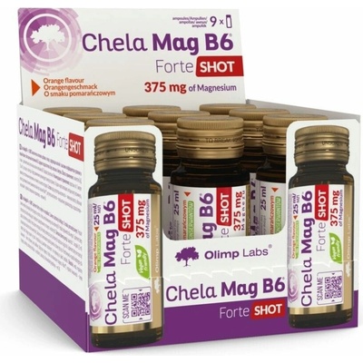 Olimp chela mag b6 forte shot 20 x 25 ml pomaranč