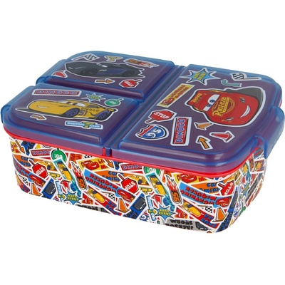 Stor delený plastový box na desiatu Disney Cars 51520