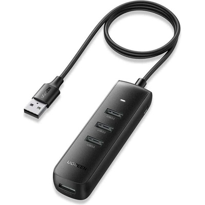 UGREEN USB-A 3.0 Hub 4-port CM416 - 4-портов USB 3.0 хъб за компютри и лаптопи с USB-A порт (100 см) (черен)