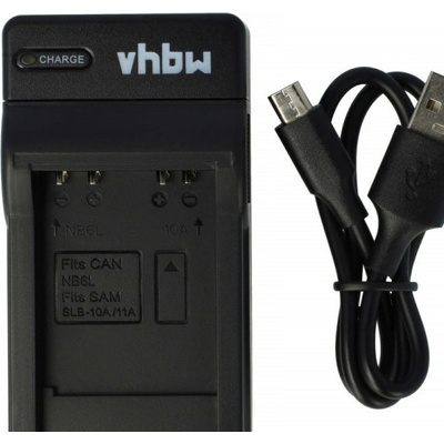 OTB Зарядно за батерия Canon NB-6L / Samsung SLB-10A / JVC BN-VH105, MicroUSB (800109701)