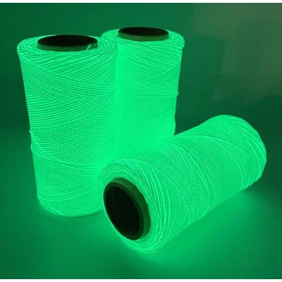 Voskovaná šnúra Linhasita 1 mm - farba LUX (svietiaca v tme)