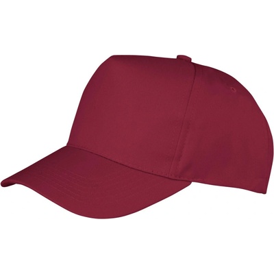 Result Headwear RC 084X 5 panelová COT28084X37099-burgundy Burgundová
