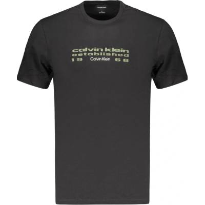 Calvin Klein triko s krátkým rukávem černá