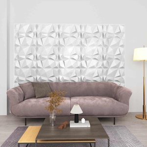 vidaXL Стенни панели 24 бр. 50 x 50 cm Диамант Бял XPS Пяна (42046019)