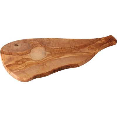 ČistéDřevo Velké prkénko z olivového dřeva s rukojetí