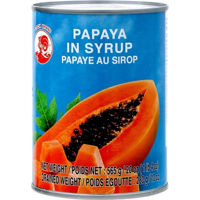 Cock Brand Konzervovaná papája v sirupu 565 g