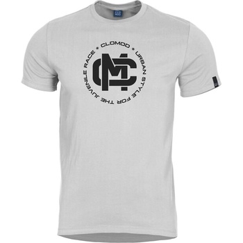 CloMod Къса тениска "Initials", бяла (C090010-IN-00)