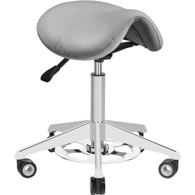 Azzurro KOZMETICKÁ TABURETKA AZZURRO 010F BUMP-UP ŠEDÁ