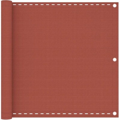 Greatstore Balkonová zástěna terakota 90 x 500 cm HDPE