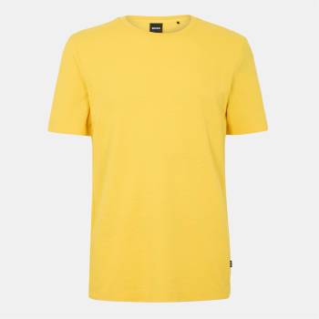 Boss Тениска Boss Men's Tiburt Bubble Structure Cotton Short Sleeve T-Shirt - Bright Yellow