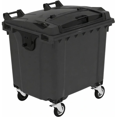 Naodpad kontejner ploché víko 1100 l černý