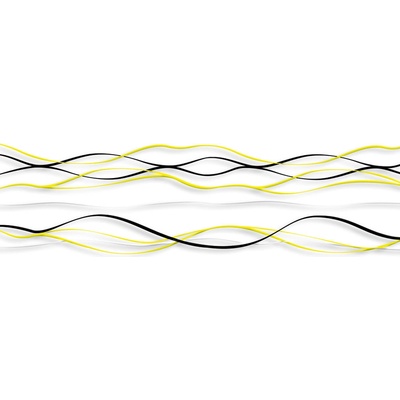 Dimex KI180-100 Samolepící fototapeta do kuchyně Yellow waves rozměry 180 x 60 cm