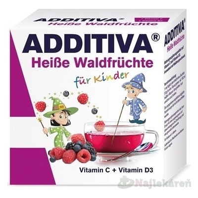 Additiva Horúci dúšok Lesné plody Vitamín C + D3 10 vrecúšok