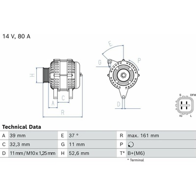 Alternátor BOSCH 0 986 087 490