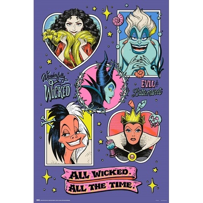 Plagát, Obraz - Disney - Villains, 61 × 91.5 cm