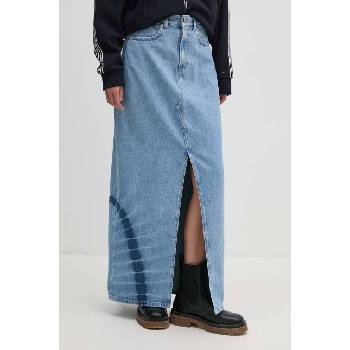 Pepe Jeans Дънкова пола Pepe Jeans MAXI SKIRT HW TIE DYE в синьо дълга със стандартна кройка PL901133 (PL901133)