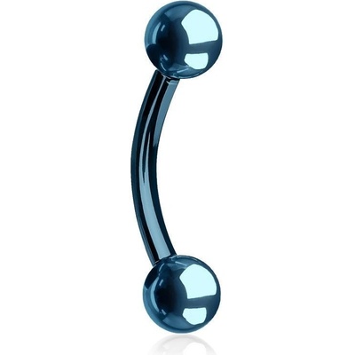 Šperky4U piercing do obočí světle modrá OB01046LB-1208
