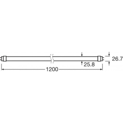 OSRAM LED žiarovka T8 10W trubica EEK A 840 120cm 4099854223358