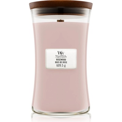 WoodWick Rosewood ароматна свещ с дървен фитил 609.5 гр