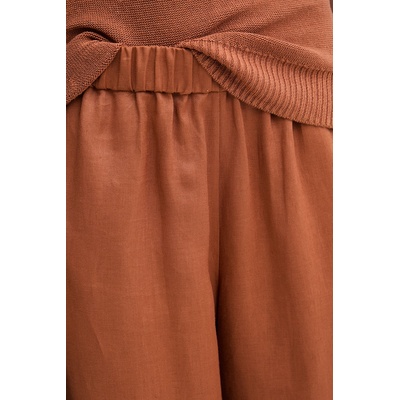 MM by Max Mara панталон дамски от лен CANNETI (2616131028600)