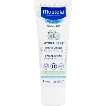 Mustela Bébé Hydra Bébé hydratačný krém na tvár pre deti od narodenia Moisturizing Cream 40 ml