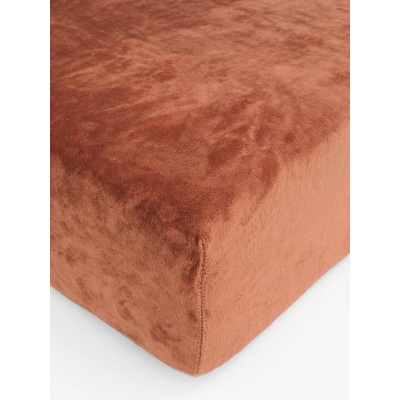 MKLuzkoviny.cz Prostěradlo mikroplyš Deluxe terakota 180x200