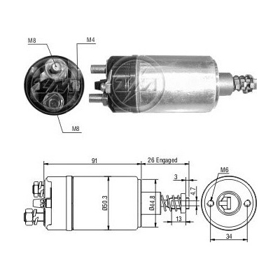 Spínač startéru ZM - RC 230322 ZM