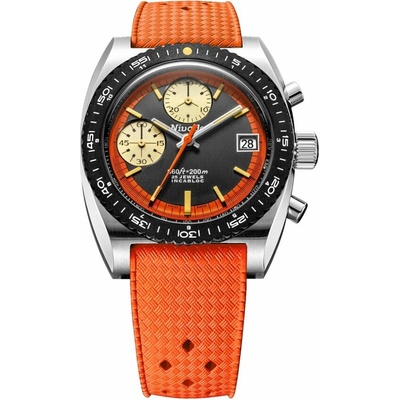 Nivada Grenchen Autochron Orange - Rubber Tropic
